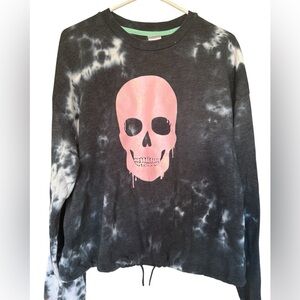 SKULL tie dye Womosweatshirt from No Boundaries 3XL